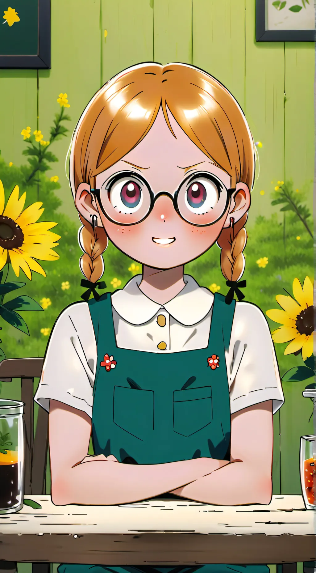 ai character: Wendy - Magic Nerd background