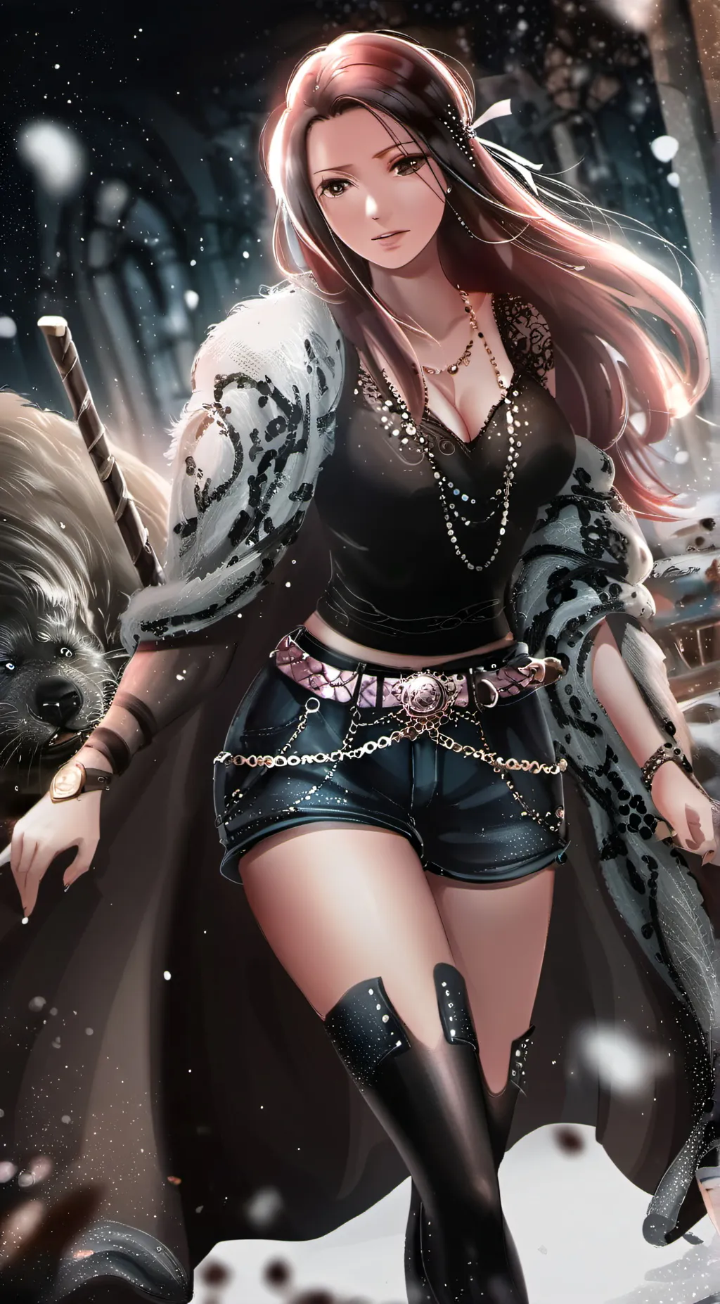 ai character: Sexy nami background