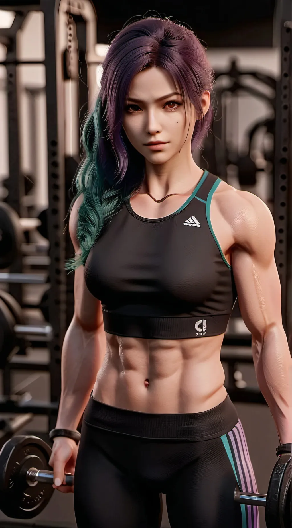 ai character: minty background