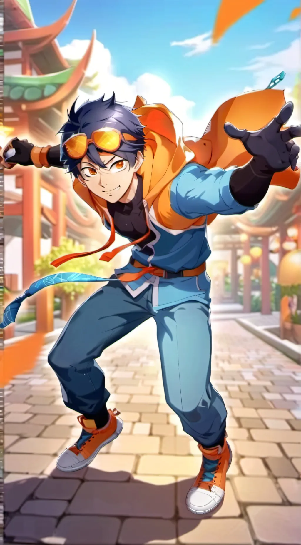 ai character: BoBoiBoy sopan background