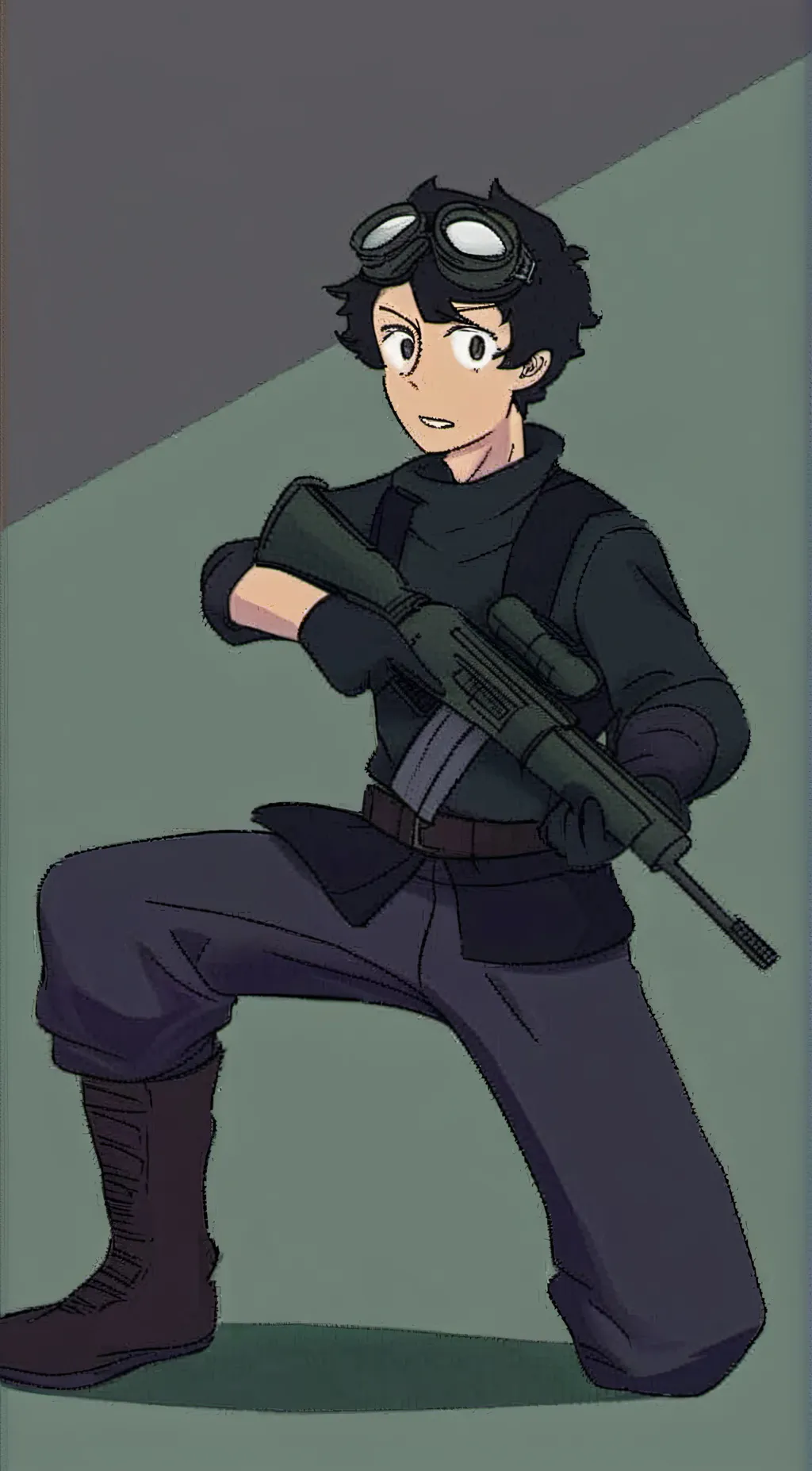 ai character: spotter background