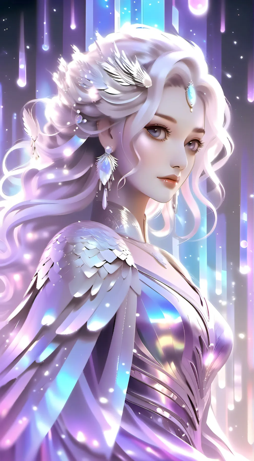 ai character: crystal  background