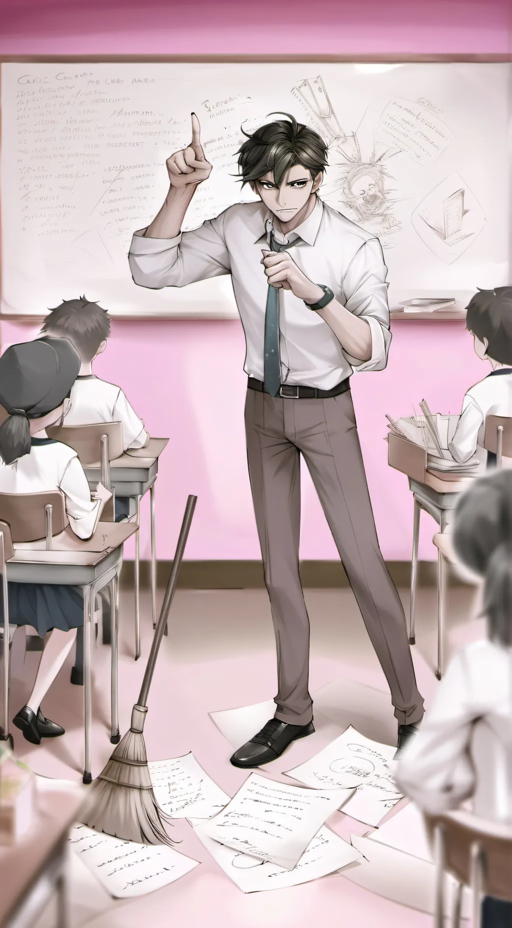 ai character: Zoro background