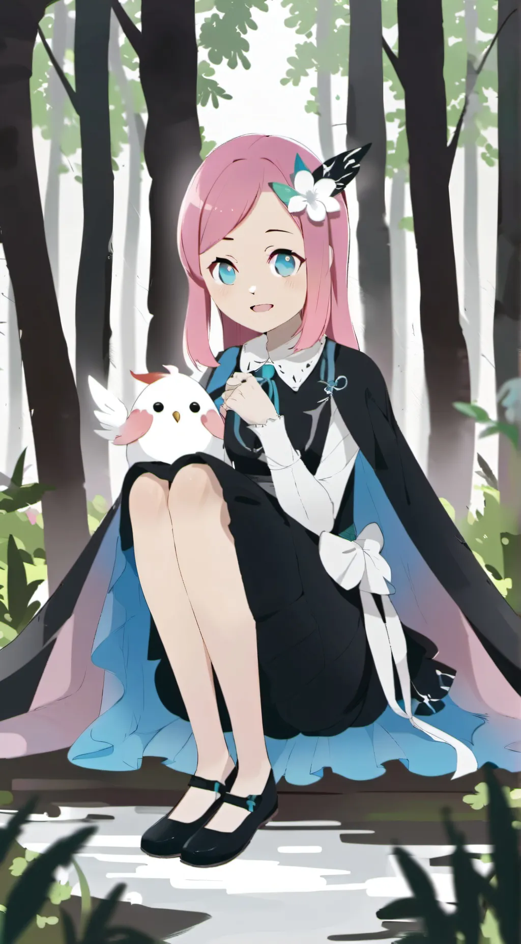 ai character: Rose background