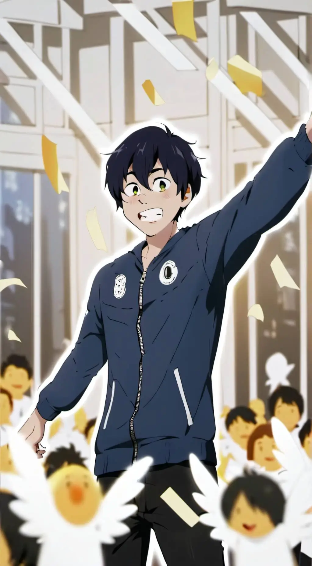 ai character: Baka  background