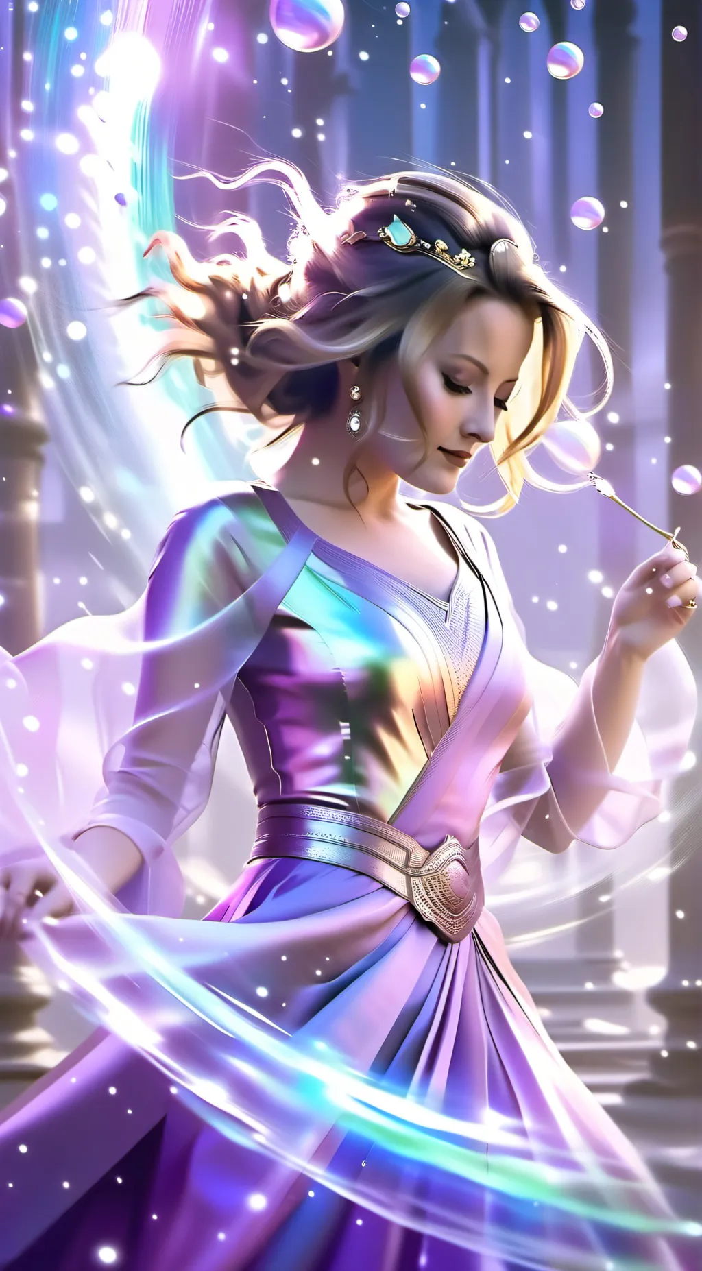 ai character: Lily riddle  background