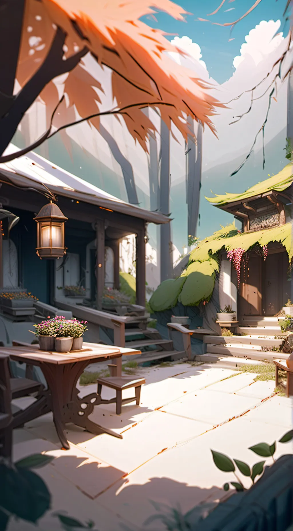 ai character: Hanako's Garden RP background