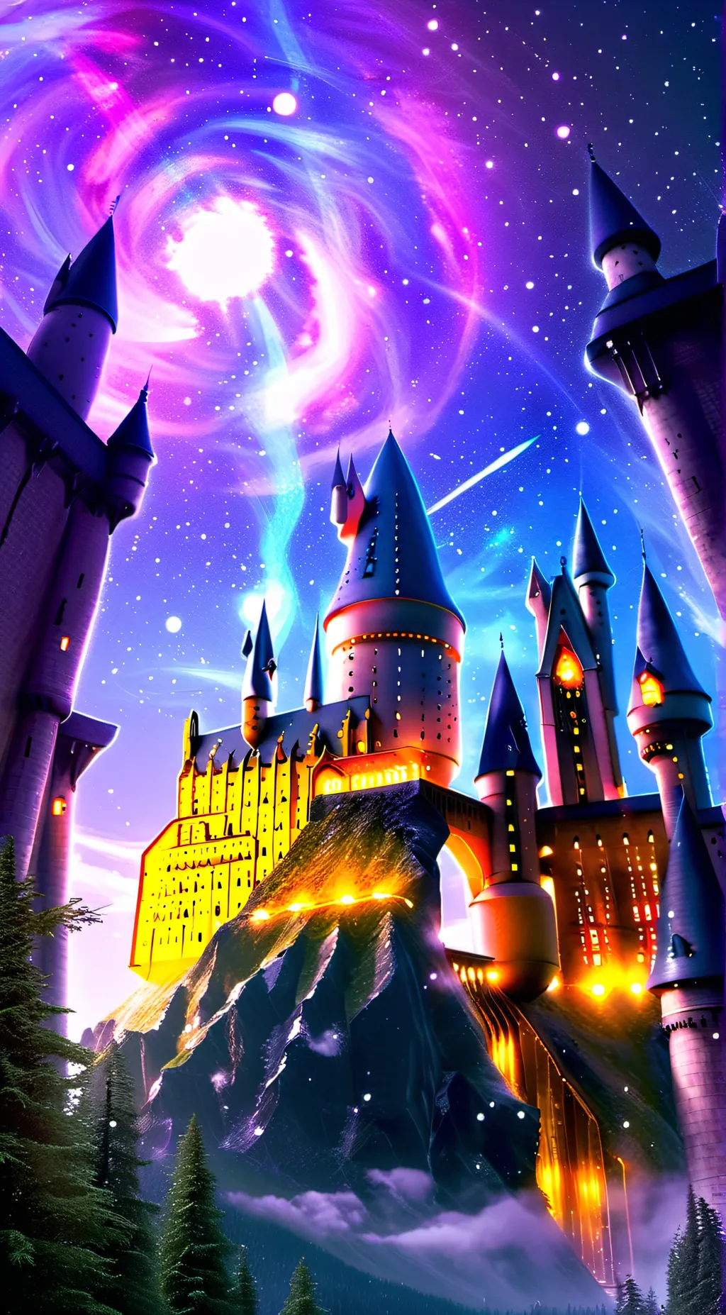 ai character: Hogwarts background