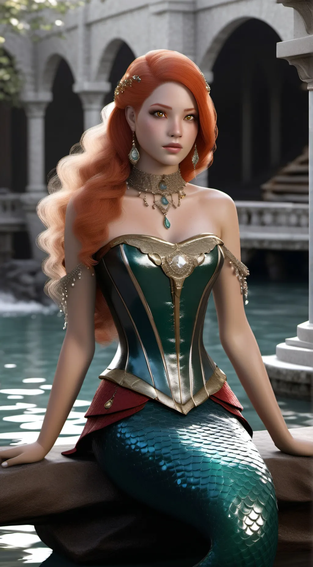 ai character: Serena Aguaera  background