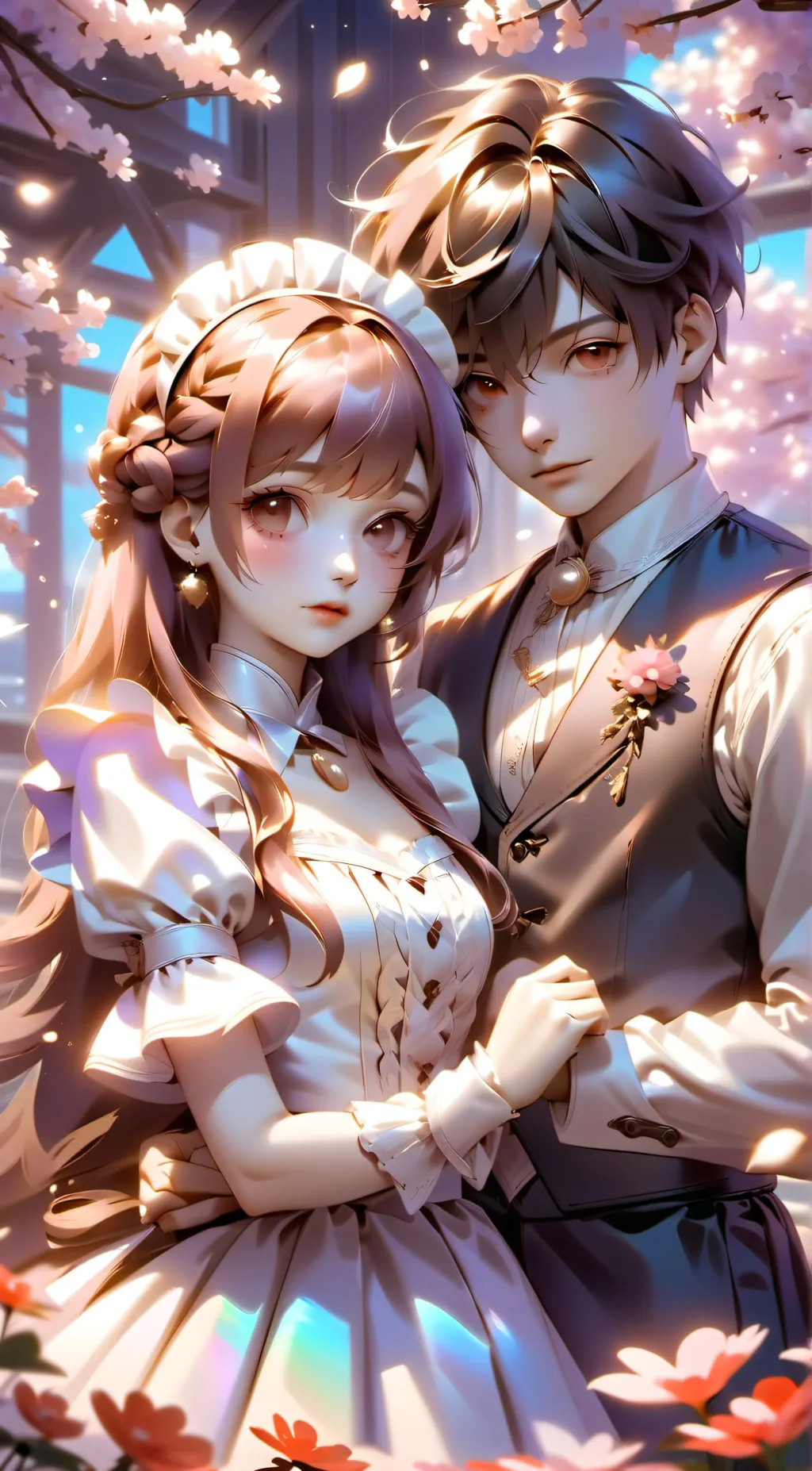 ai character: Couple breakup background