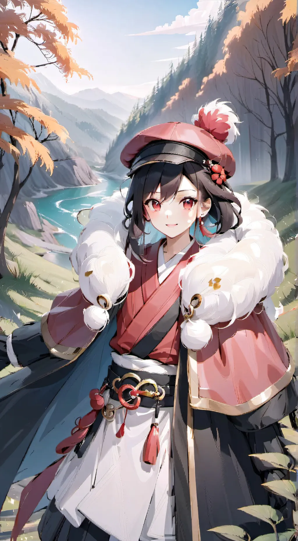 ai character: Holly Valentine  background