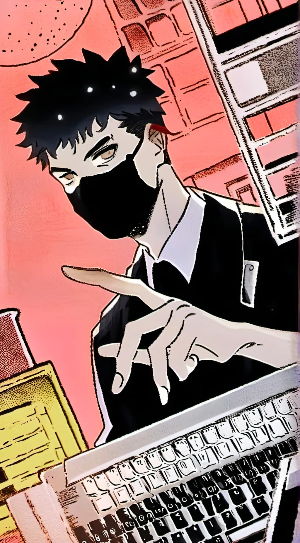 ai character: R3GE background