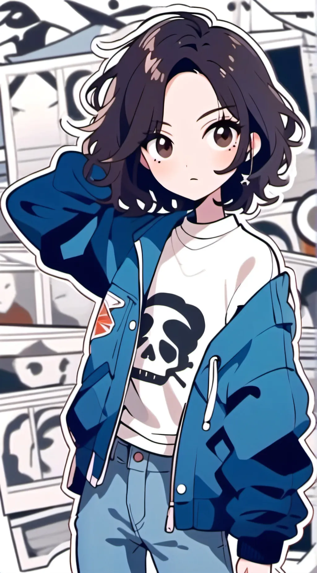 ai character: Rina The tomboy background