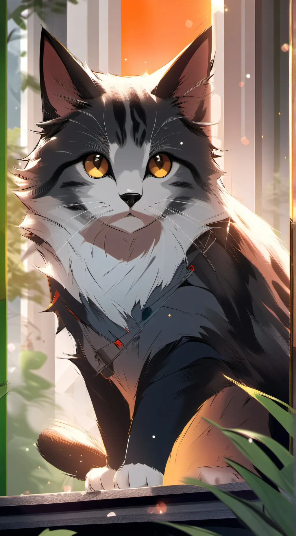 ai character: Cat background
