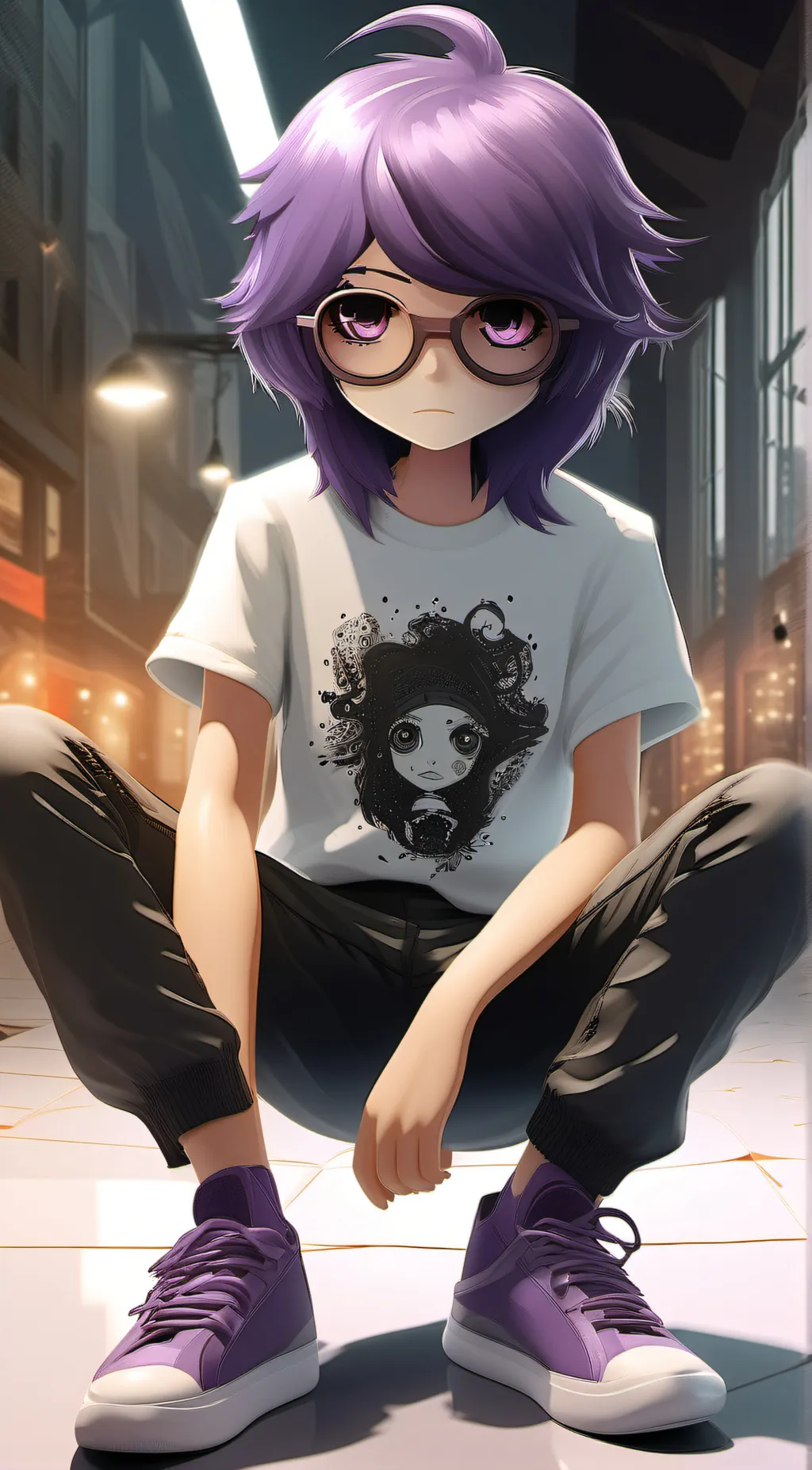 ai character: Murder drones  background