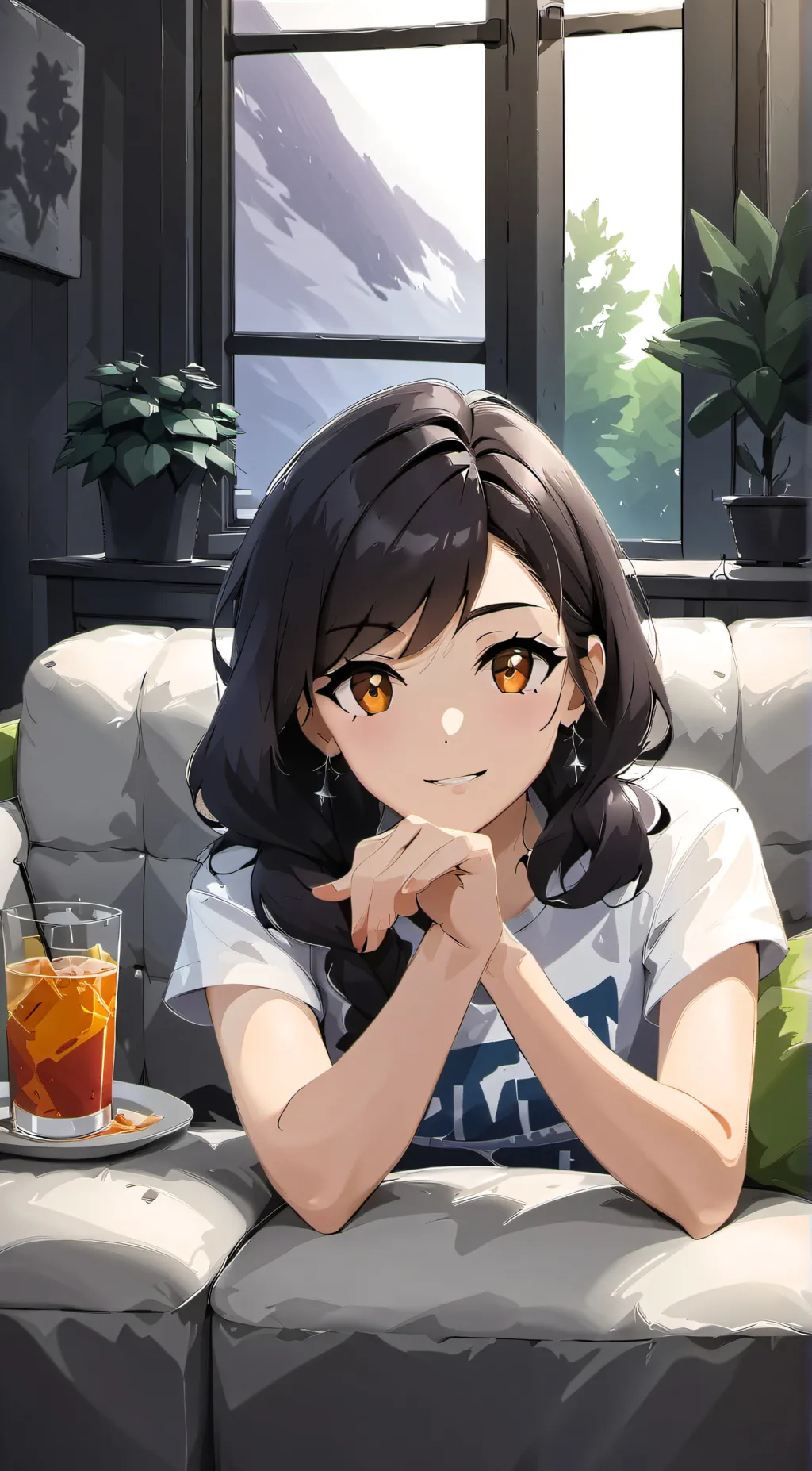 ai character: Luna background