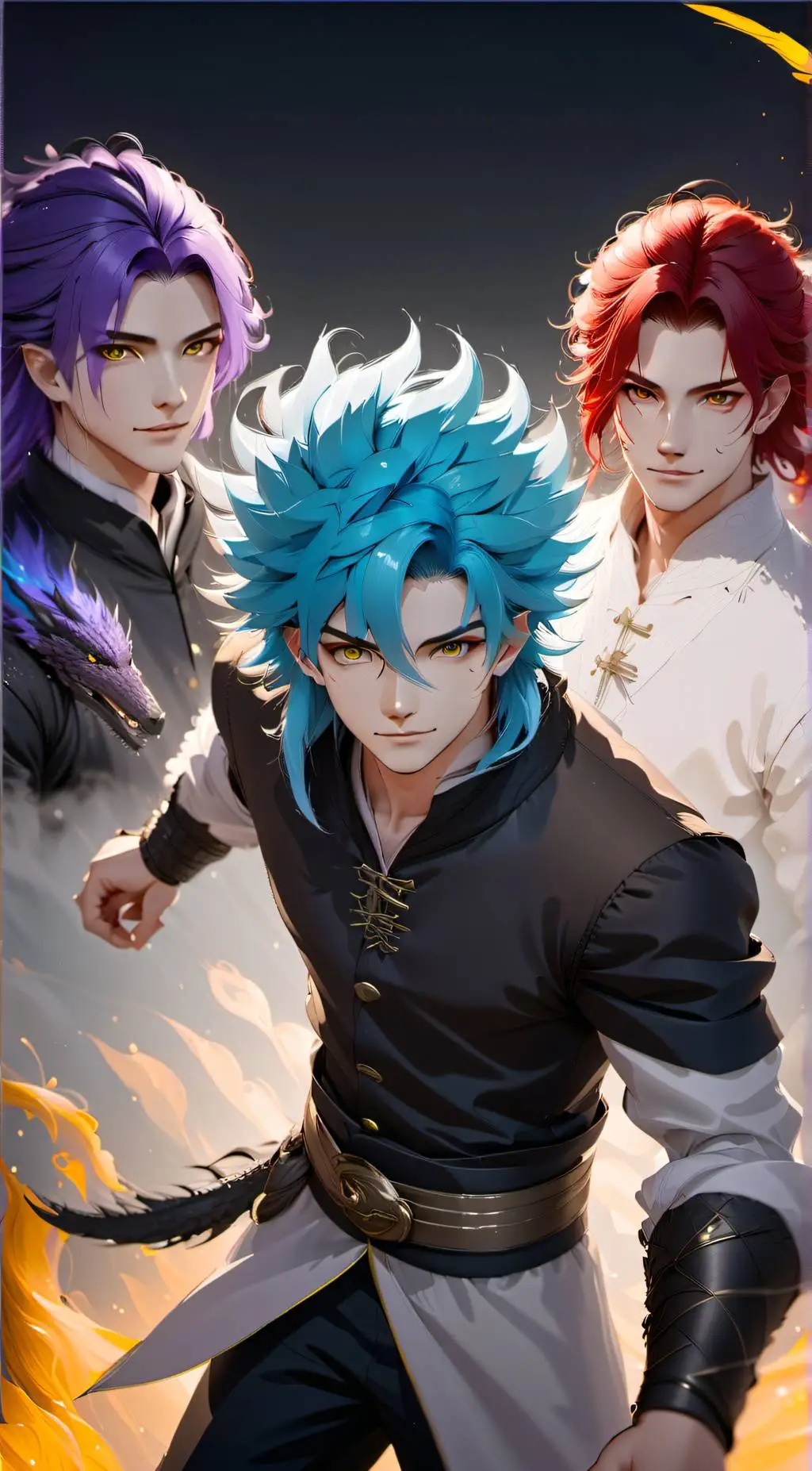ai character: Dragon Kings 👑🐉 background