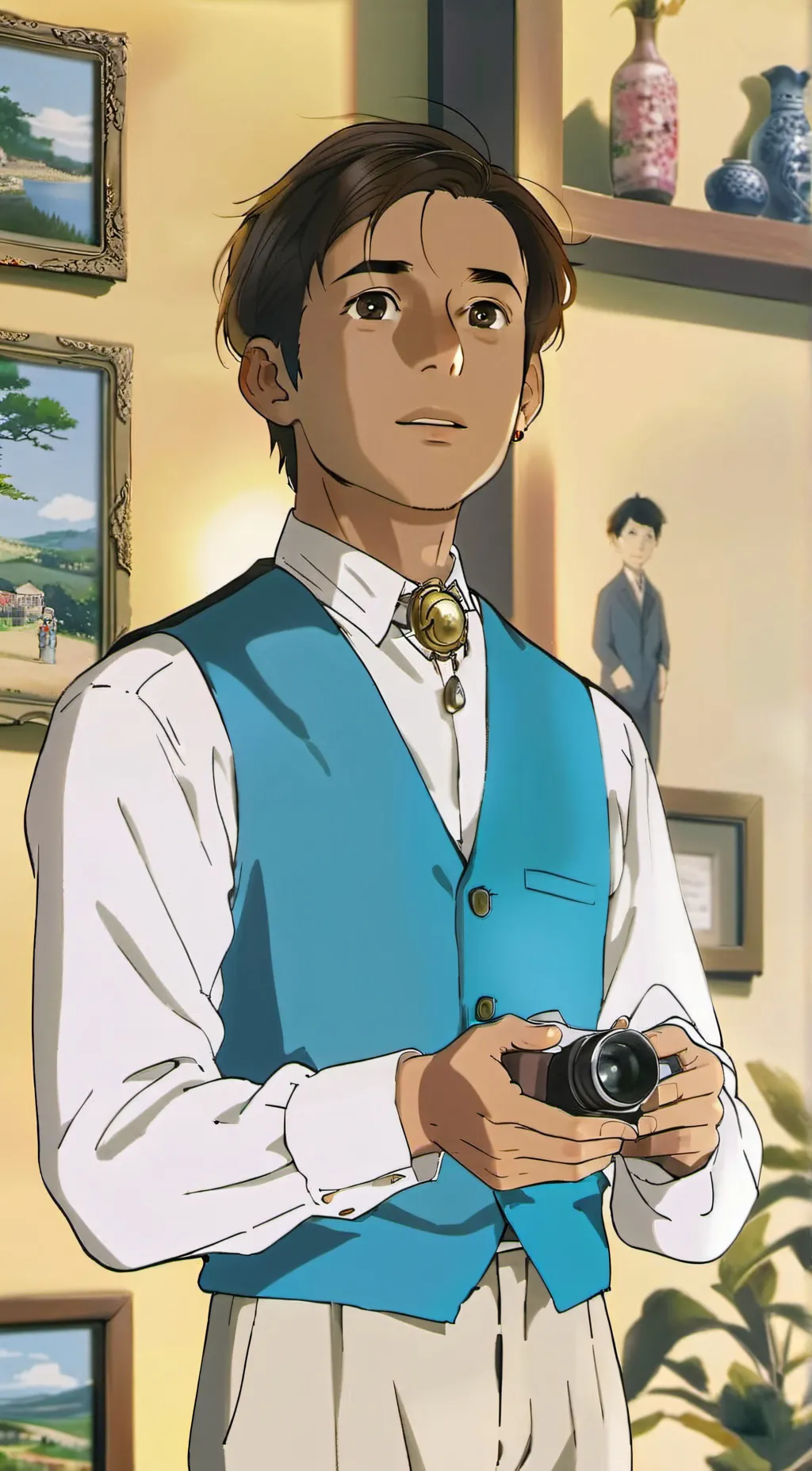 ai character: Bb five🤓 background