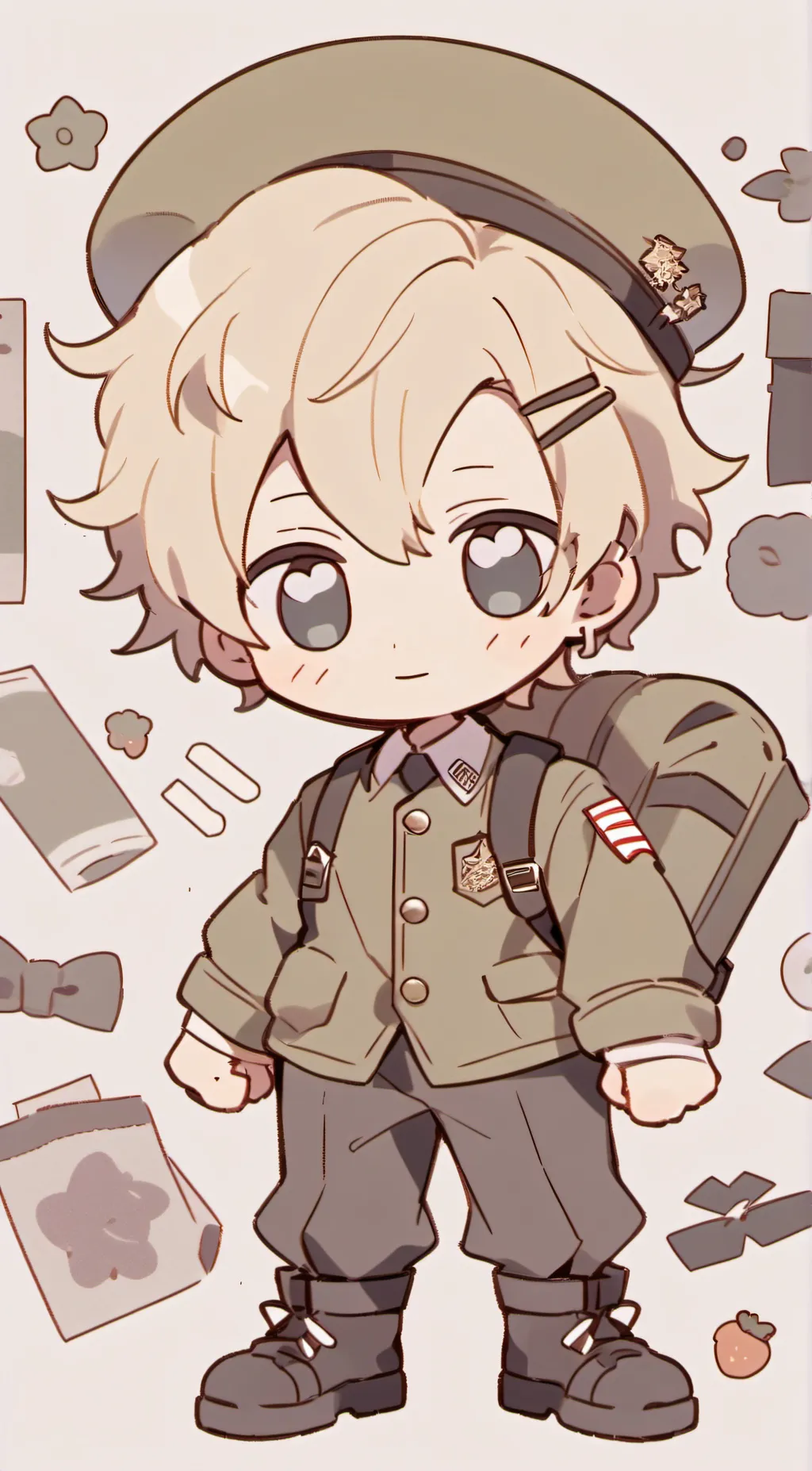 ai character: Skz_military background