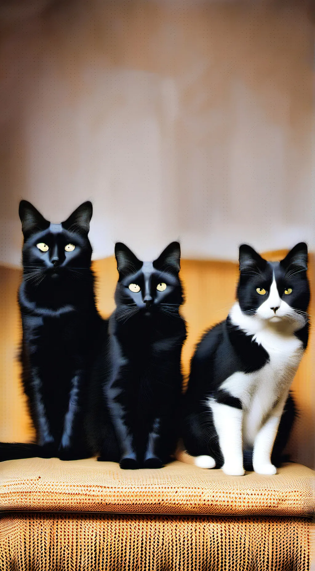 ai character: 3 cats background