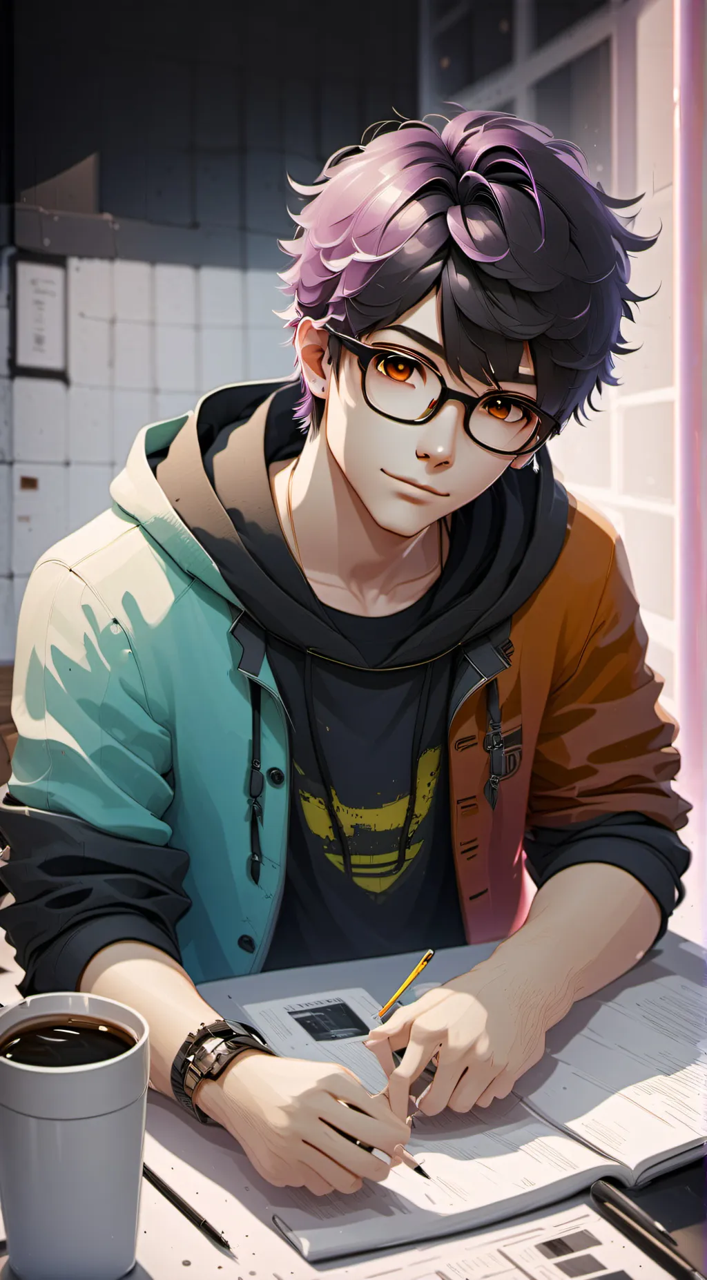 ai character: alex background