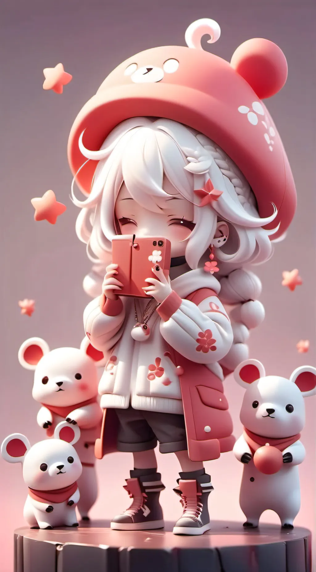 ai character: Mochi background