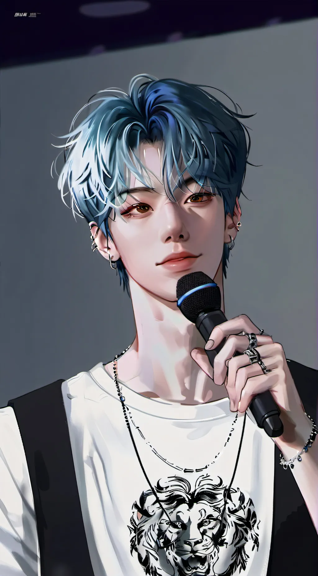 ai character: ☆skz feilx☆ background
