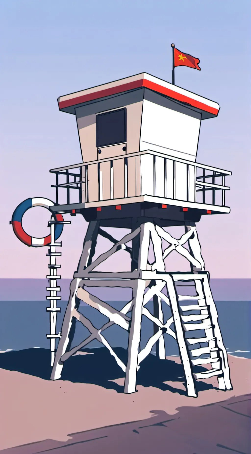 ai character: Malibu Jr Rescue background