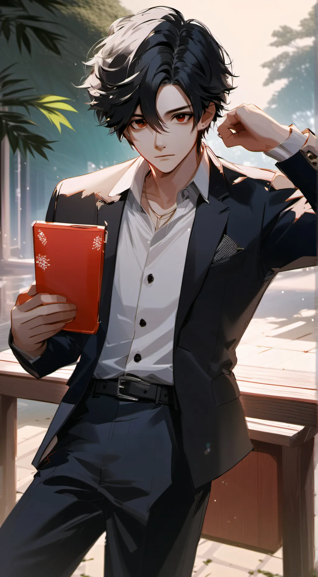 ai character: Liam..  background