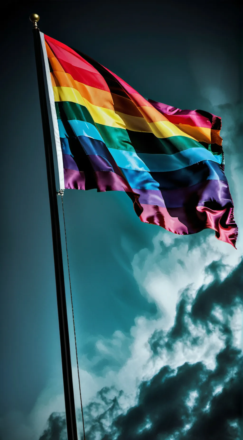 ai character: RAINBOW  background