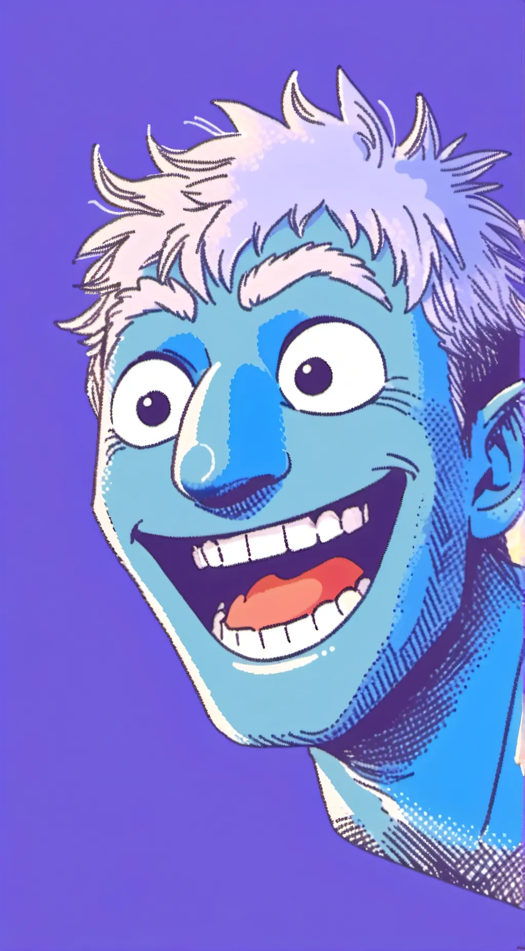 ai character: Troll face  background