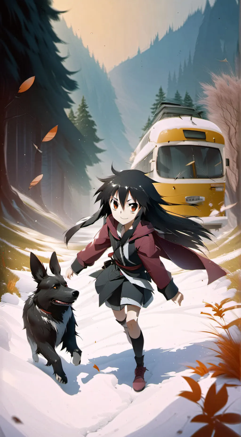 ai character: Akame and kurome  background