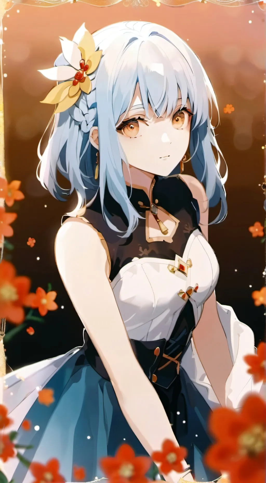 ai character: Girl background