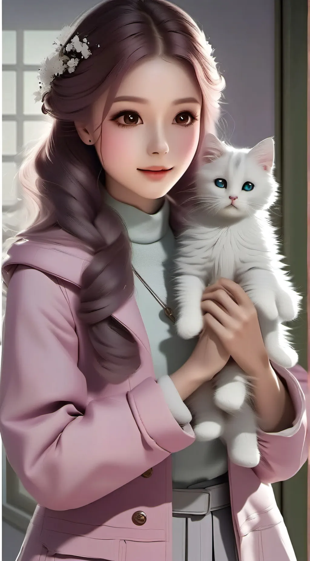 ai character: angela  background