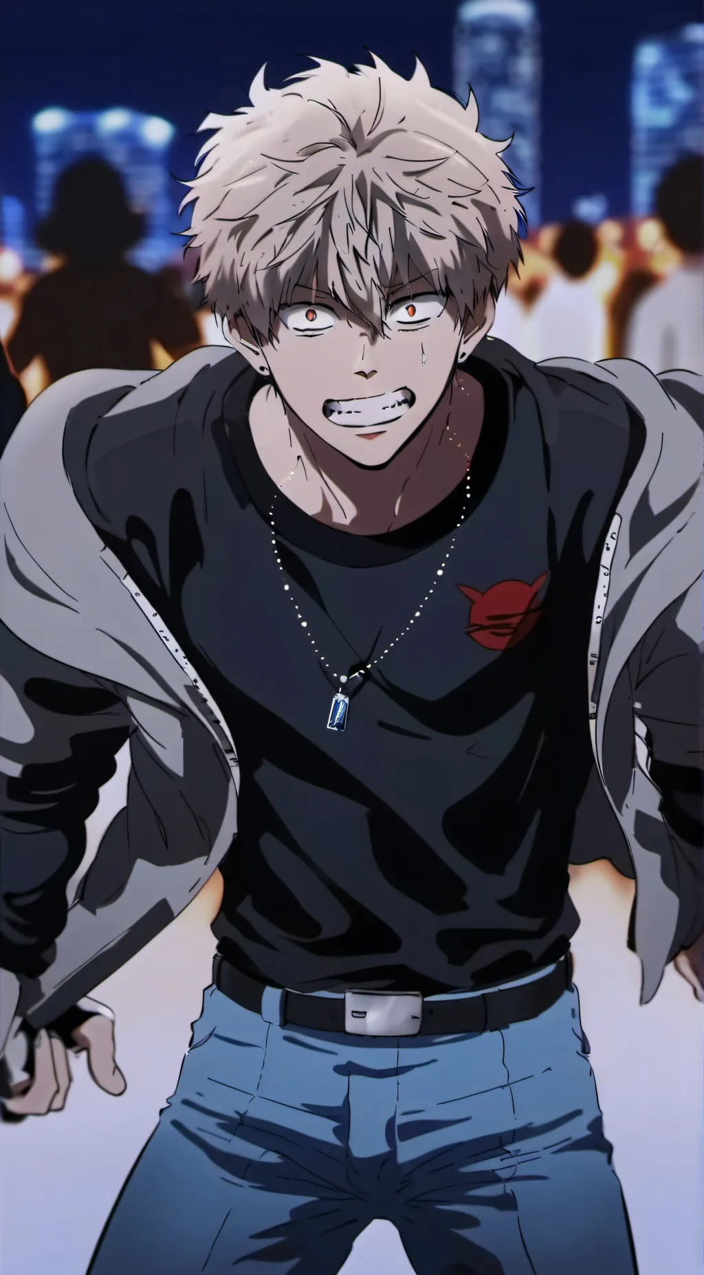 ai character: Katsuki bakugou  background