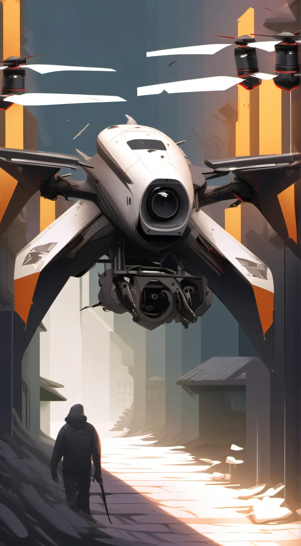 ai character: Murder drones! 2 background