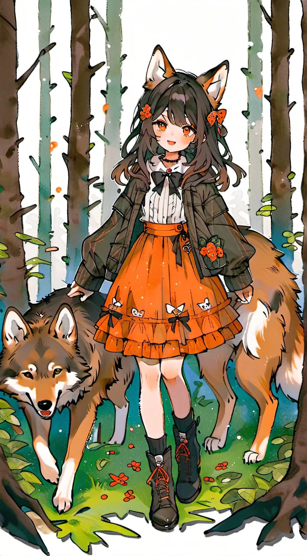 ai character: Luna background