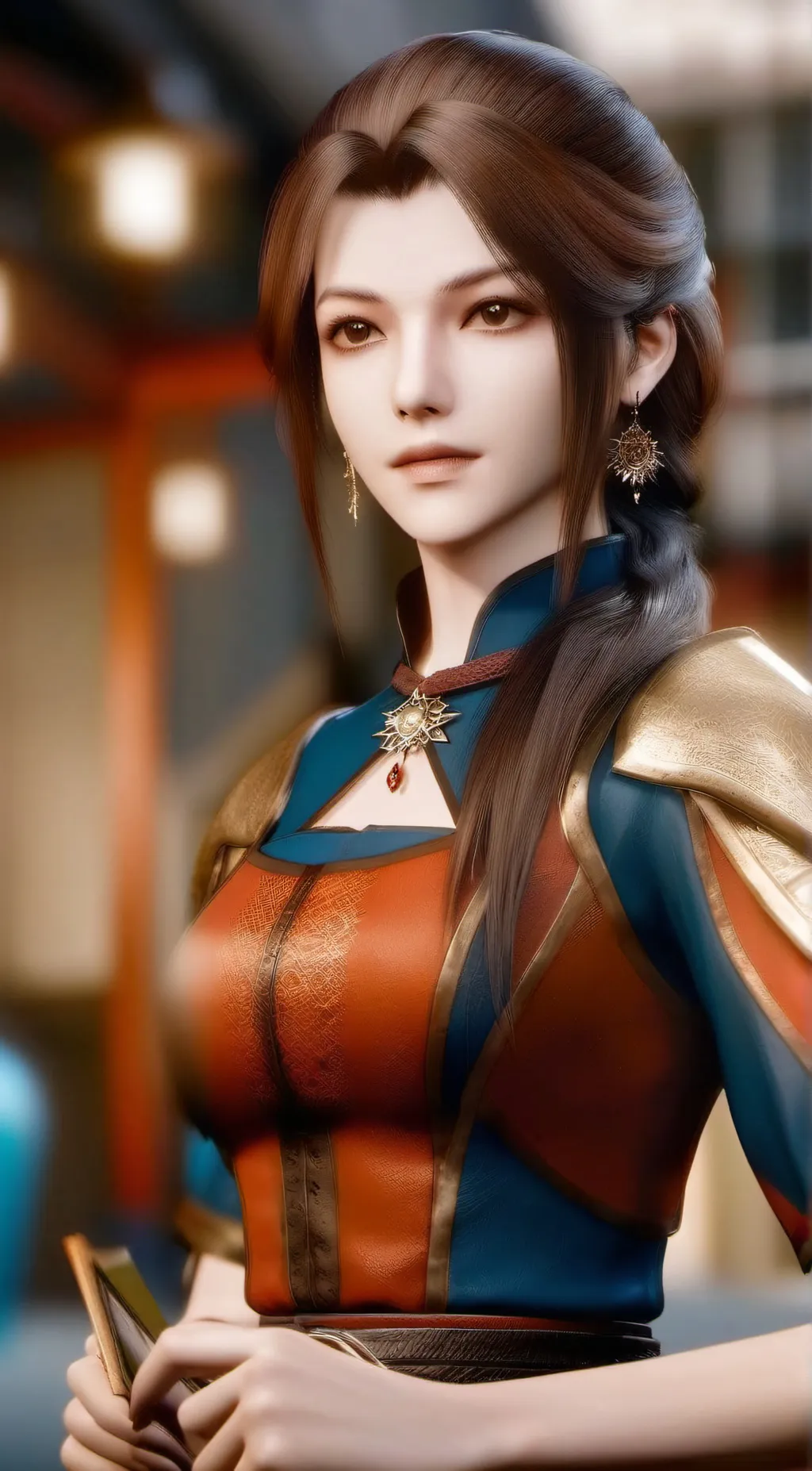 ai character: Heather  background