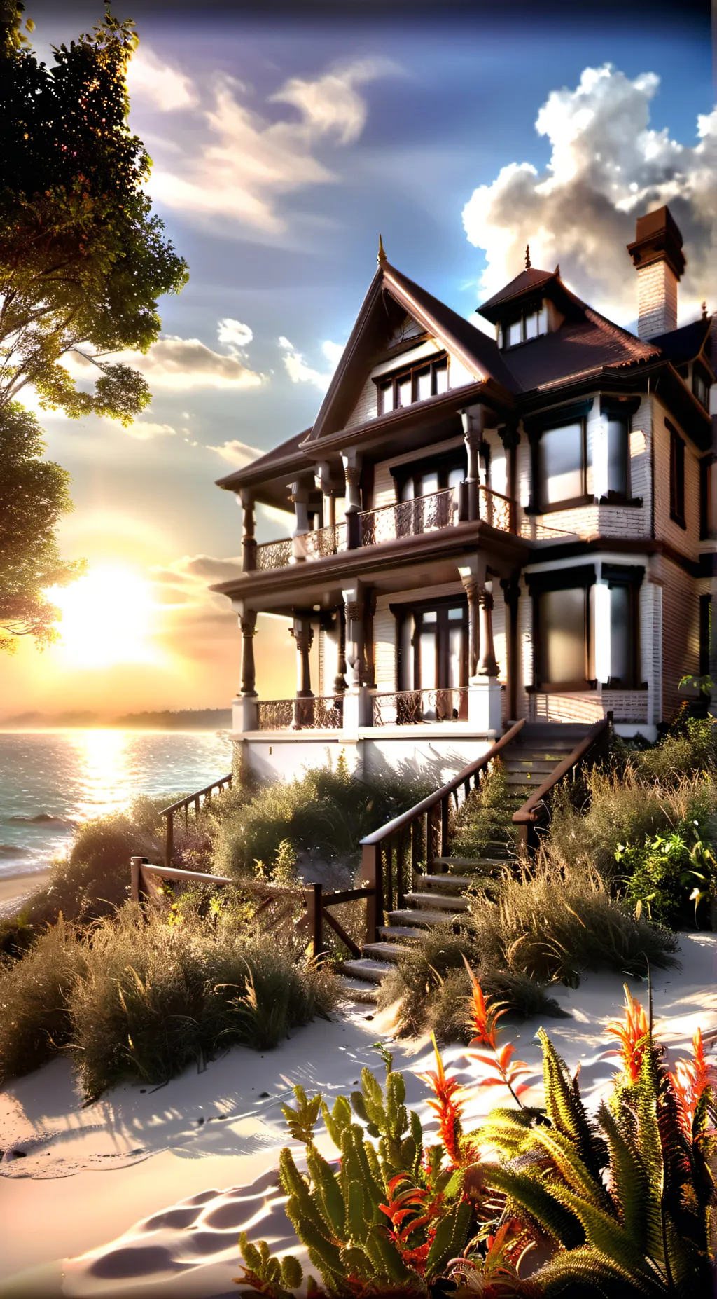 ai character: hashiras beach !! background