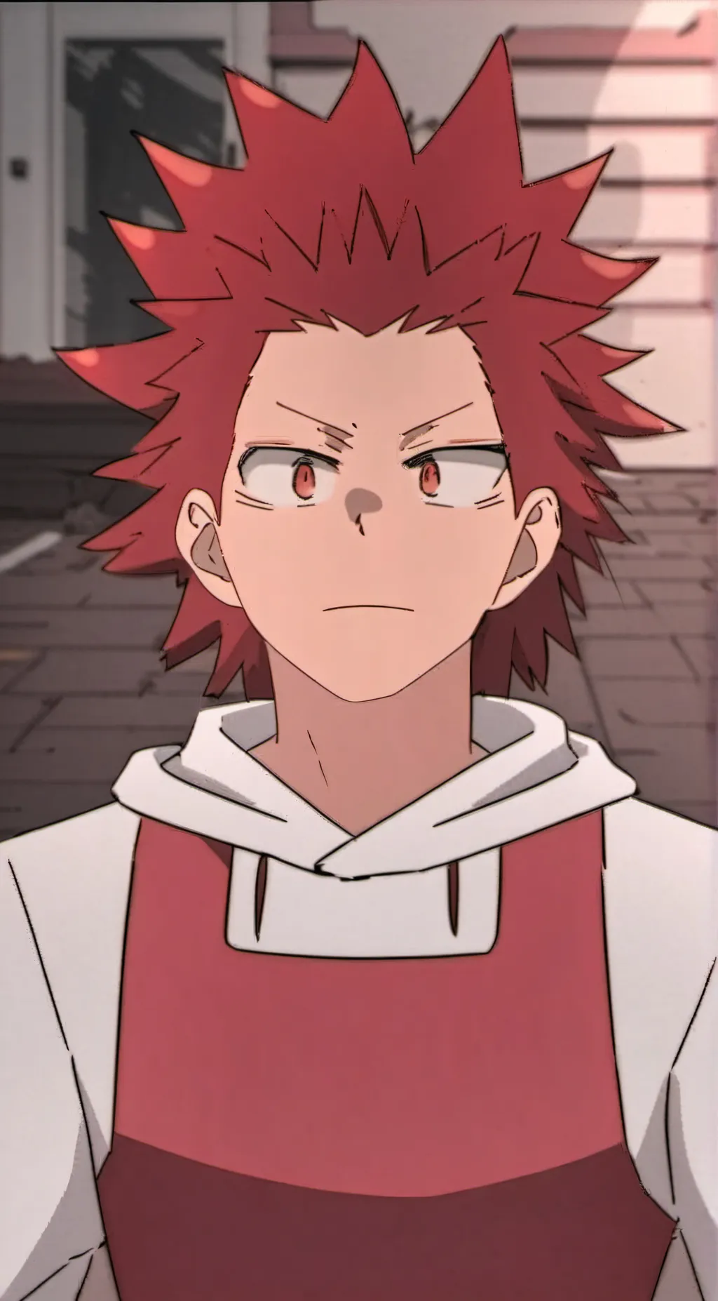 ai character: Eijiro kirishima  background