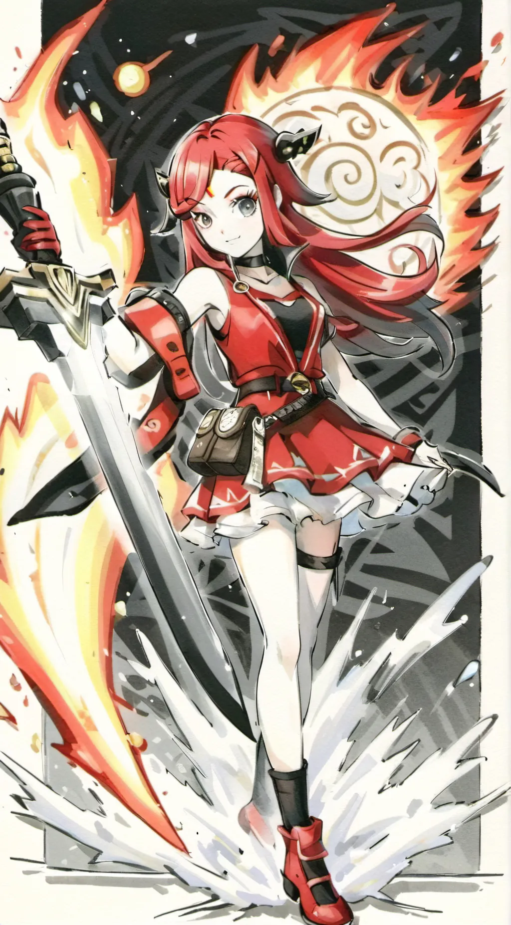 ai character: Pyra and Mythra  background