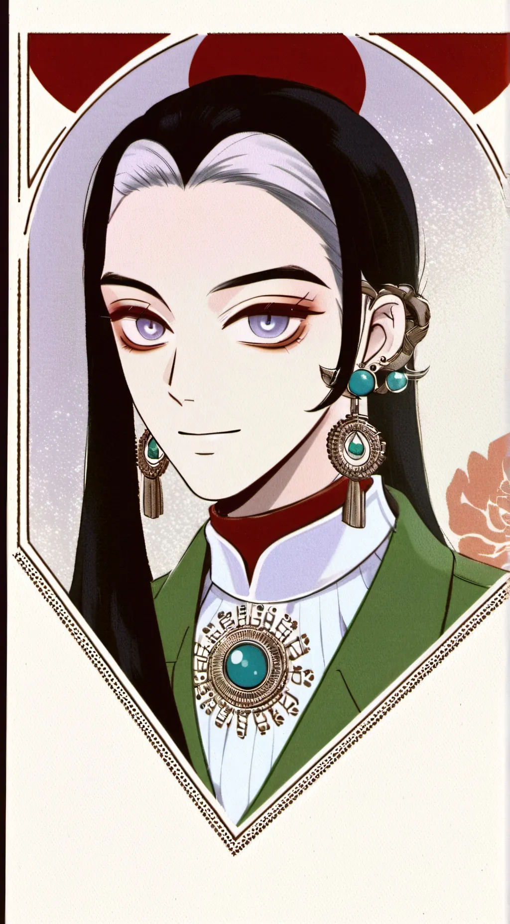 ai character: rarity infected background