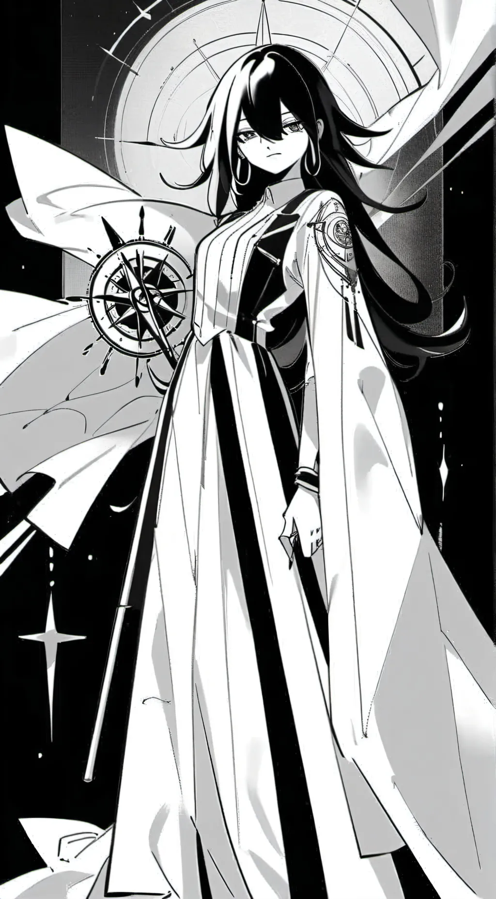 ai character: Miss circle  background