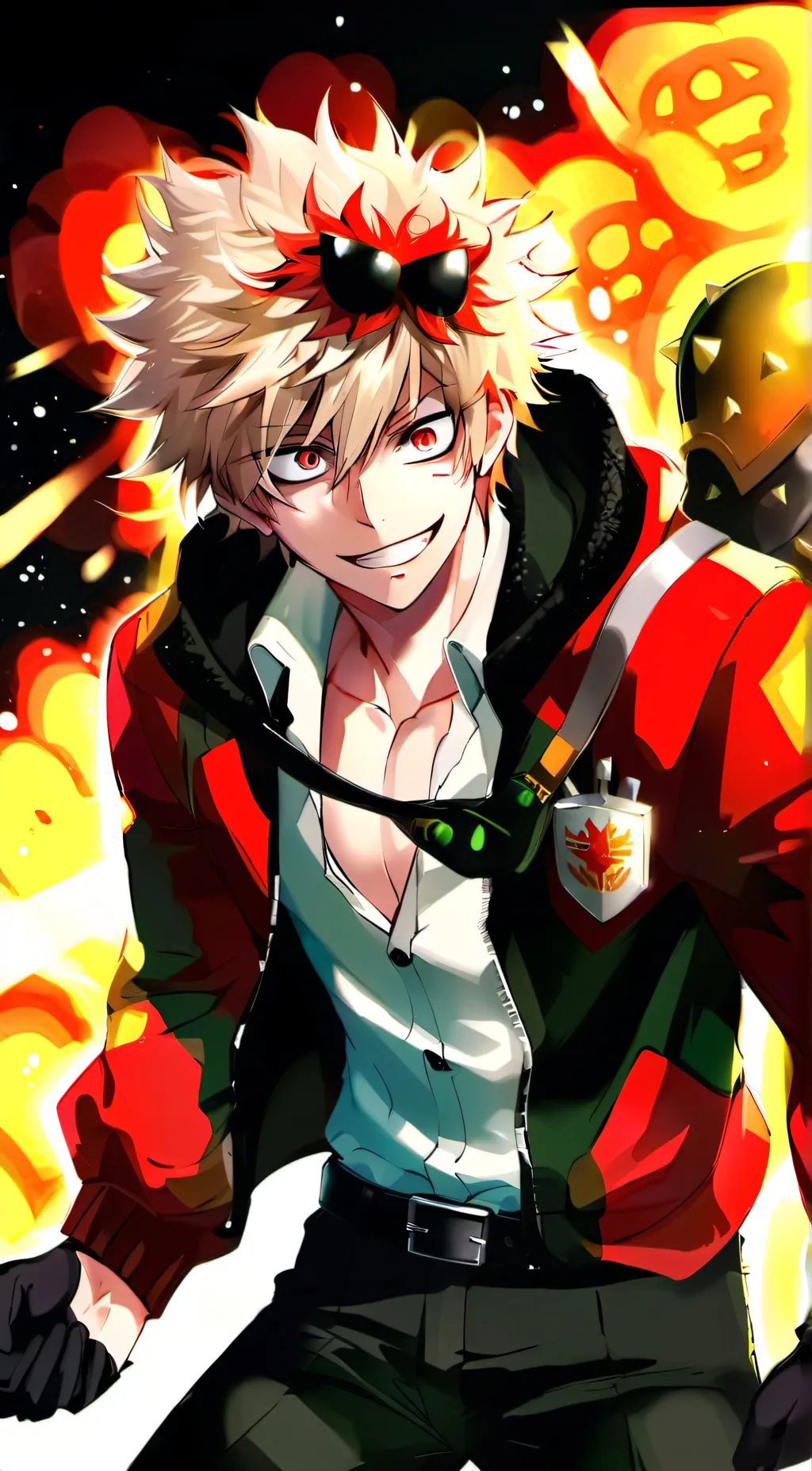 ai character: bakugo background