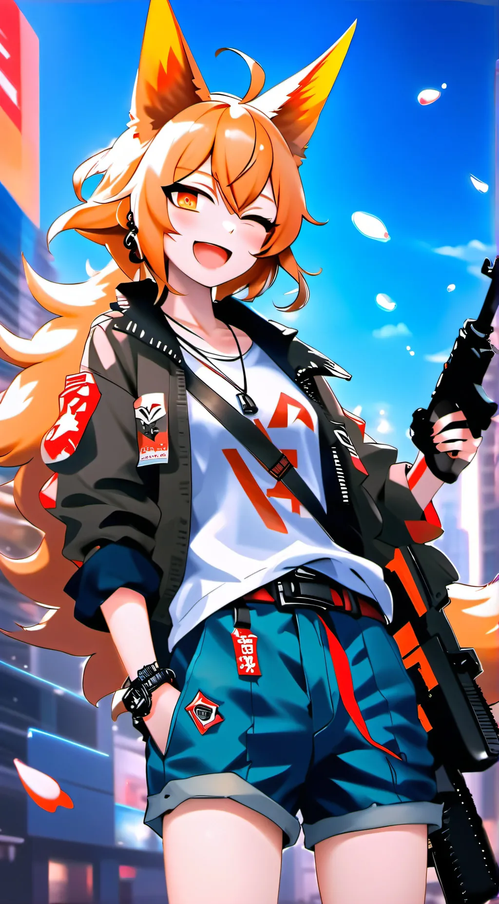 ai character: fox background