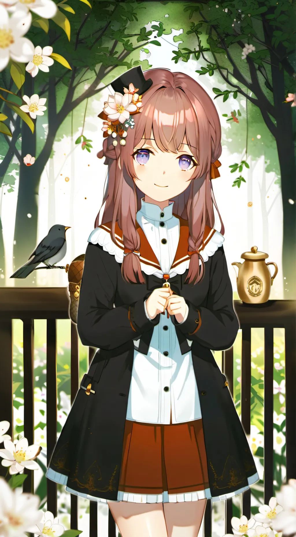 ai character: Fnf ddlc  background