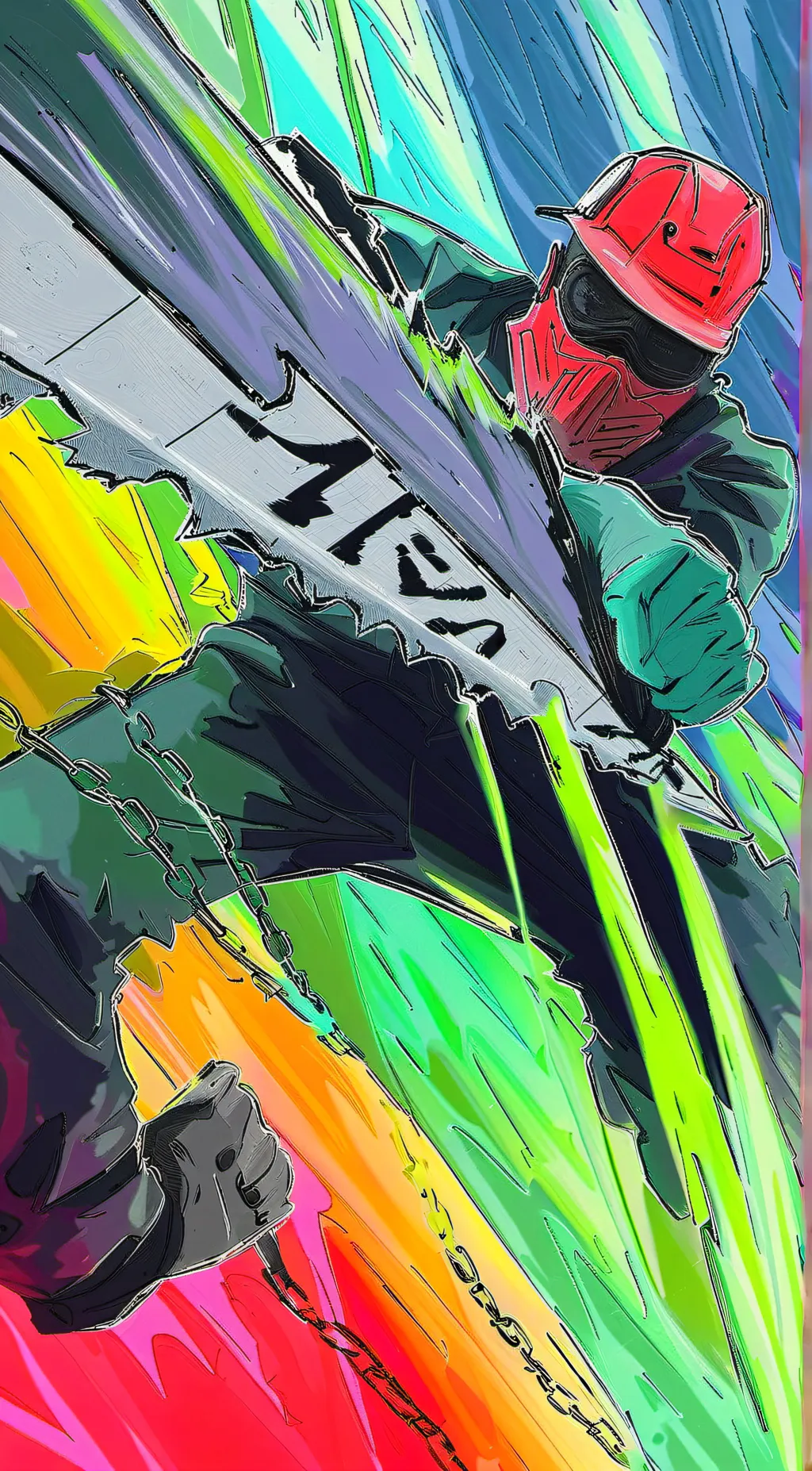 ai character: chain saw man background