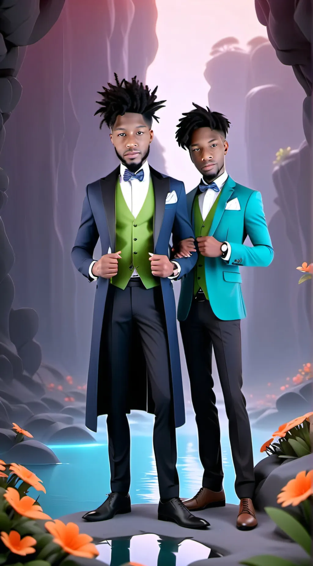 ai character: Smg4 and smg3! background