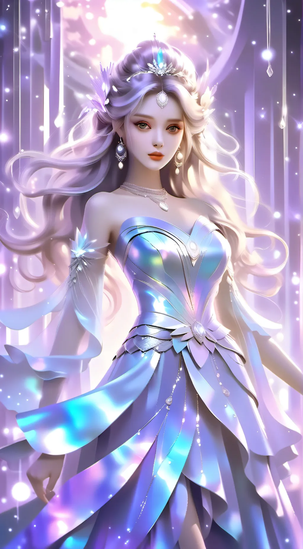 ai character: Queen diamond  background
