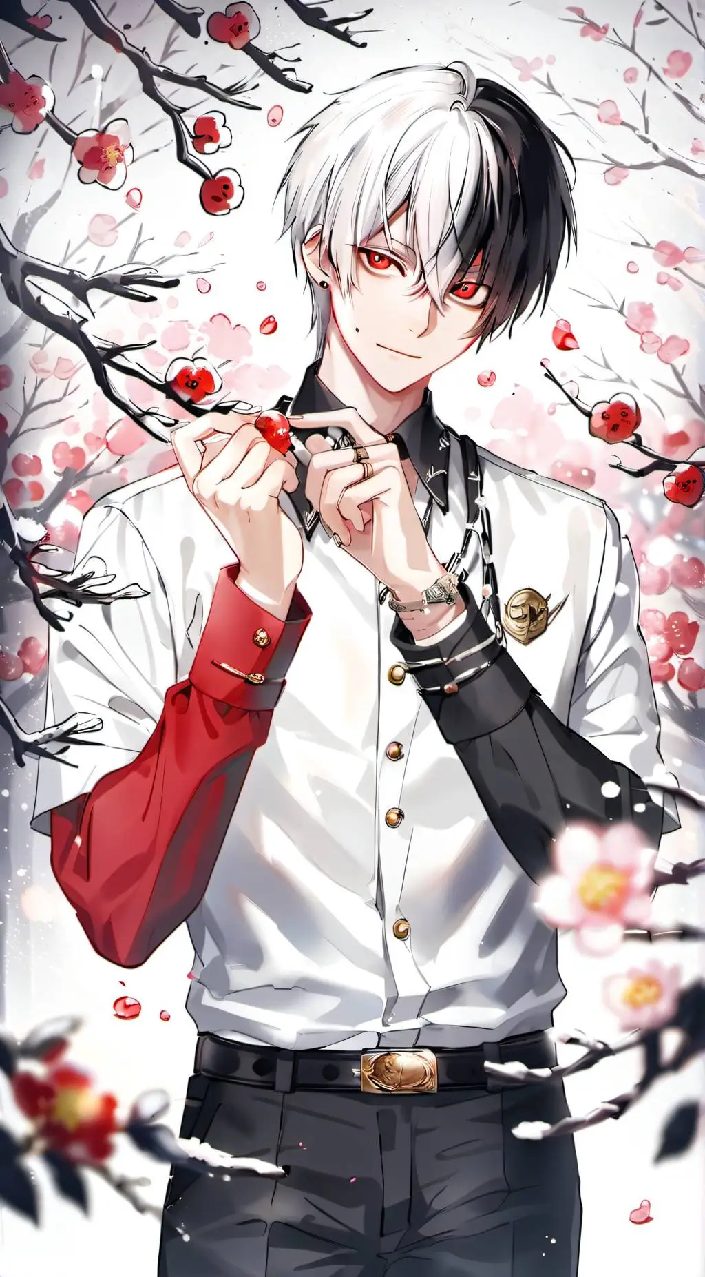 ai character: Emo todoroki  background